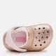 Детские кроксы-сабо утепленные для девочки Crocs Classic Lined Glitter Clog T 207463-2UB 20-21 (C5) Бежевые (191448972490) - изображение 5