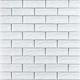 Самоклеюча 3D панель Sticker Wall кирпич біла смужка срібло 700х770х5мм 100-5 (3DPanda-0753) - зображення 1