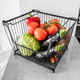 Koszyk na owoce i warzywa Vilde metalowy Czarny (5907610289526) - obraz 3