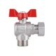 Кран кульовий з накидною гайкою Thermo Alliance Forte 3/4" ВЗ для води кутовий SF224W20 - зображення 5