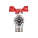 Кран кульовий з накидною гайкою Thermo Alliance Forte 3/4" ВЗ для води кутовий SF224W20 - зображення 6
