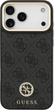 Панель Guess 4G Strass Logo & Big Strap Metal Buttons MagSafe для iPhone 17 Pro Max Black (3666339550837) - зображення 3