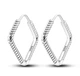 Серьги серебро 925 Original стиль Pandora Квадраты 7881 - изображение 2