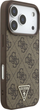 Панель Guess 4G Strap Triangle Logo MagSafe для iPhone 17 Pro Brown (3666339526528) - зображення 3