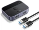 Rozdzielacz Ugreen CM757 USB 3.0 Sharing Switch 2 In 2 Out Black (6941876233137) - obraz 2