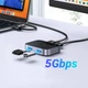 Спліттер Ugreen CM757 USB 3.0 Sharing Switch 2 In 2 Out Black (35313) - зображення 4