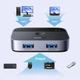 Спліттер Ugreen CM757 USB 3.0 Sharing Switch 2 In 2 Out Black (35313) - зображення 6