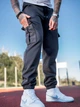Мужские брюки карго теплые на флисе Teamv OVERSIZE Графит L - изображение 7