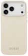 Панель Guess Peony Hot Stamp ScriptMagSafe для iPhone 17 Pro Max Beige - зображення 1