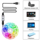 Светодиодная LED лента RGB 5050 5 метров с Bluetooth приложением от USB + пульт ДУ - изображение 3