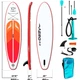 Надувная SUP доска AERO Board 2.0 (320х15х80см) 10.6' Red Orange [140354] - изображение 2