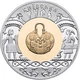 Монета Украина 20 гривен 2001 Биметалл Золото, серебро UNC Киевская Русь (Au 916 - 5.74 грамма, Ag 925 - 7.8 грамм) - изображение 3