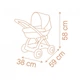 Коляска для кукол Smoby Baby Nurse Терракотовая пудра, люлька с корзиной, 18 мес + (7600254124) (335599) - изображение 7