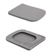 Унитаз подвесной Tern Ultra Quiet 490×365×325 мм, Stone Grey, с сиденьем Slim Duroplast / Soft-close / Quick Release QT17332303ASSG Qtap - изображение 8