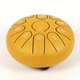 Глюкофон ручной язычковый барабан на 11 нот 16см Tongue Drum Yellow инструмент для медитации и йоги - изображение 6