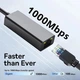 Адаптер type-C to Gigabit LAN Ethernet Adapter RJ45 1000mb/s для Samsung, Xiaomi, Lenovo та ін. Мережева карта metal - изображение 4