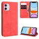 Чохол Taba Retro-Skin для Iphone 11 книжка з візитівкою шкіра PU червоний - зображення 1