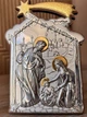 Серебряная икона Рождество Христово (C737 D809 O) 16х22см - изображение 3