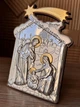 Серебряная икона Рождество Христово (C737 D809 O) 16х22см - изображение 4