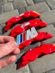 Накладки на гальмівні супорти BMW M стиль E39 E60 E46 E90 E92 F01 F10 F20 F32 F30 G01 G30 G20 Червоні - зображення 4