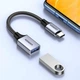 Перехідник UGREEN US378 USB-C to USB 3.0 OTG Alu Case with Braid 10cm Black (70889) - зображення 5