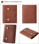 Мужская ключница визитница кожаная Premium Retro Wallet DF5 Коричневая - изображение 6
