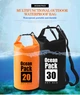 Гермомешок Ocean Pack 20L сверхпрочный материал (ПВХ) герметичный рюкзак, водонепроницаемая сумка Оранжевый - изображение 6