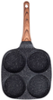 Сковорода для яєць Vilde Black & Wood гранітова на 4 відділи 19 см (5904316465117) - зображення 3