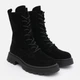Женские зимние ботинки замшевые высокие Ashoes 25 36 23.5 см Черные (ROZ6501004877) - изображение 3