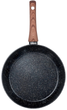 Patelnia Vilde Black & Wood granitowa 28 cm (5904316475406) - obraz 2