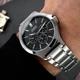 Мужские классические часы Casio MTP-V300D-1A серебристые с чёрным циферблатом - изображение 3
