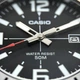 Мужские классические часы Casio MTP-VD01D-1B серебристые с чёрным циферблатом - изображение 9