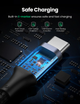 Кабель Type-C UGREEN US316 для быстрой зарядки iPhone 17 16 15 MacBook iPad Pro PD100W 5A 0.5m Black (20478) - изображение 13
