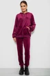 Спортивный костюм женский велюровый, цвет бордовый, XL, XXL, 244R9135 - изображение 1