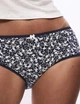Набор хлопковых трусиков Marks&Spencer миди High rise shorts 14(42) 5 шт grey mix 0200 - изображение 2