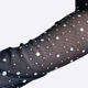 Довгі фатинові рукавички зі стразами fashion accessories one size (XS/S/M) чорний (7-72) - изображение 4