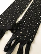 Довгі фатинові рукавички зі стразами fashion accessories one size (XS/S/M) чорний (7-72) - изображение 8