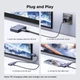 Адаптер 8K 60Hz UGREEN CM877 кабель USB C - DisplayPort 1.4, конвертер 4K при 240Hz Thunderbolt 4/3 - DisplayPort HDR VRR для MacBook Pro Grey (75607) - изображение 4