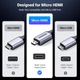 Кабель мультимедийный HDMI M to HDMI micro M 2.0m V2.1 8K60Hz HD164 black Ugreen (15517) (320739) - изображение 7
