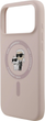 Etui Karl Lagerfeld Silicone Karl&Choupette Ring MagSafe do Apple iPhone 17 Pro Max Pink (3666339549442) - obraz 6