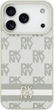 Etui DKNY Checkered with Printed Stripes do Apple iPhone 17 Pro Beige (3666339545772) - obraz 2