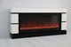 Электрический камин Logos Long 158 1500Вт Bluetooth звук потрескивания дров White with black (10080144) - изображение 7