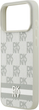 Etui DKNY Checkered with Printed Stripes do Apple iPhone 17 Pro Max Beige (3666339545789) - obraz 6