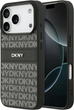 Etui DKNY Repeat Texture Pattern with Tonal Stripe do Apple iPhone 17 Pro Black (3666339545734) - obraz 1