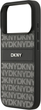 Etui DKNY Repeat Texture Pattern with Tonal Stripe do Apple iPhone 17 Pro Black (3666339545734) - obraz 6