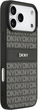 Etui DKNY Repeat Texture Pattern with Tonal Stripe do Apple iPhone 17 Pro Max Black (3666339545741) - obraz 4