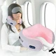 Масажер подушка U-Shaped Massage Pillow SHAKE Gray pink - зображення 1
