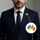 Значок (пин) BROCHE брошь бижутерия Флаги Украина-Румыния BRGV115121 - изображение 7
