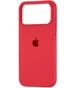 Чехол Fiji Silicone Case для Apple iPhone 17 Pro бампер накладка Soft Touch с микрофиброй Red - изображение 1