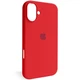 Чехол Fiji Silicone Case для Apple iPhone 16 Plus бампер накладка Soft Touch с микрофиброй Red - изображение 1